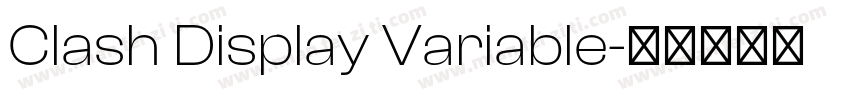 Clash Display Variable字体转换